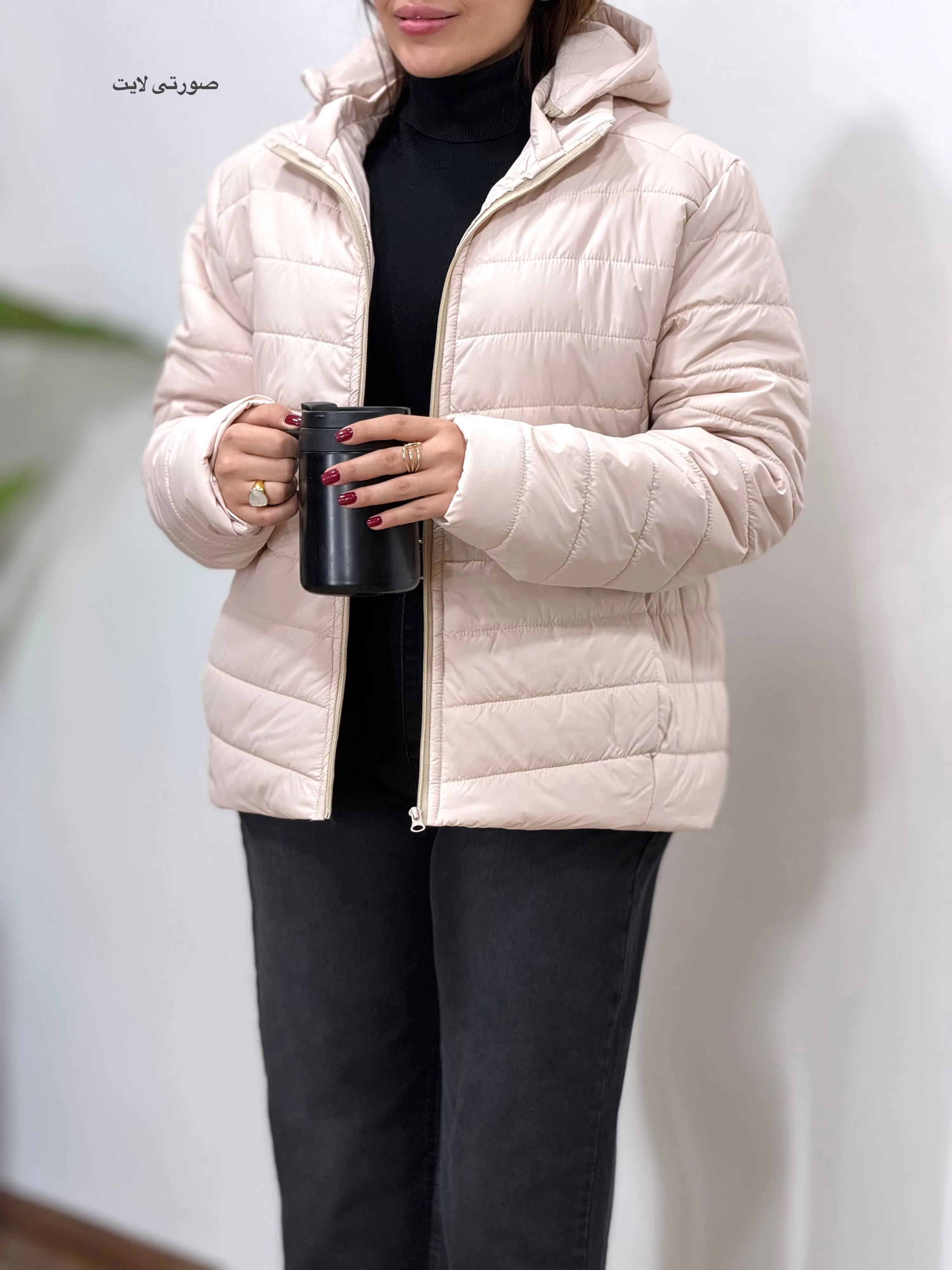 کاپشن زنانه کلاهدار الهه 1